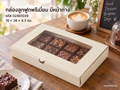 กล่องพรีเมี่ยม หน้าต่าง 18x28x4.3 ซม.