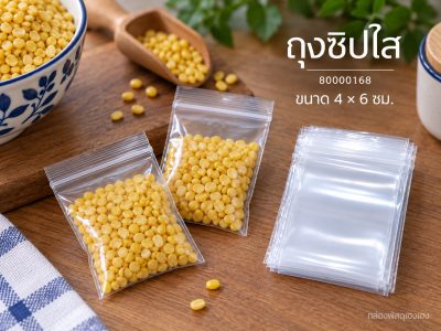 ถุงซิปใส 4x6 เซนติเมตร